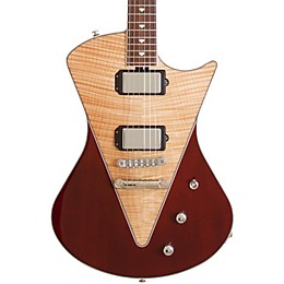 Open Box Ernie Ball Music Man Armada Electric Guitar Level 1 Flamed Top, Natural/Transparent Red Rosewood
