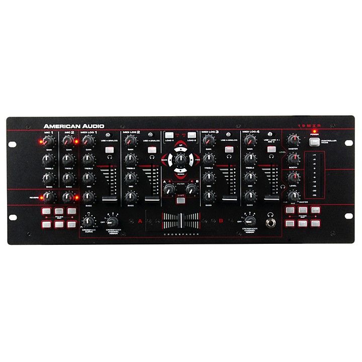 American Audio 19MXR 4-Channel MIDILOG DJ Mixer | Guitar Center