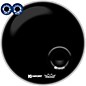 Kickport Remo Powerstroke 3 w/Pre-Installed KickPort and D-Pad Bass Drum Impact Pad Remo Ebony 24 in. thumbnail