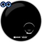 Kickport Remo Powerstroke 3 w/Pre-Installed KickPort and D-Pad Bass Drum Impact Pad Remo Ebony 22 in. thumbnail