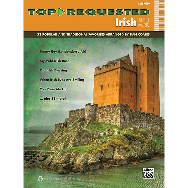 Alfred Top-Requested Irish Sheet Music Easy Piano Book