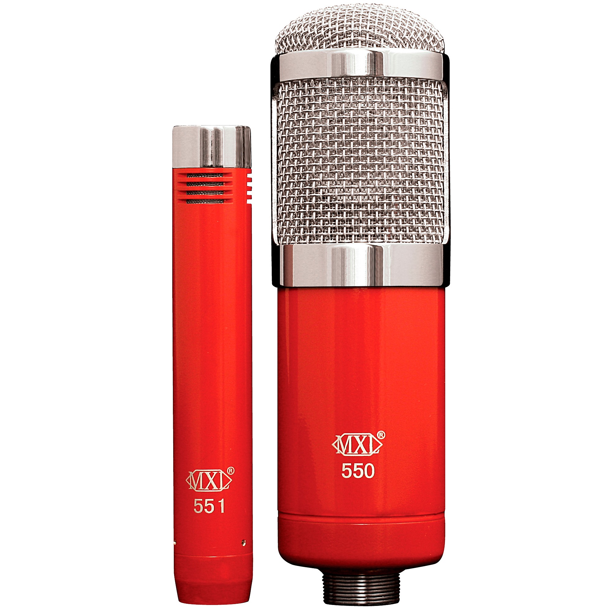 MXL 550/551R Recording Microphone Kit Red | Guitar Center