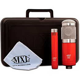 MXL 550/551R Recording Microphone Kit Red