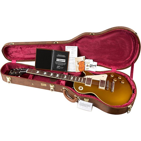Gibson Custom 2013 1957 Les Paul Standard Historic Reissue Goldtop VOS Antique Gold
