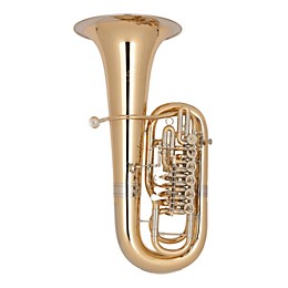 Miraphone 381 Belcanto Solo Series 6-Valve 5/4 F Tuba Lacquer Gold Brass Body