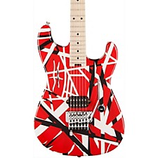 ギター EVH Striped Red with Black Stripe Evh Striped Series - red with black stripes Str shape