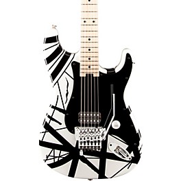 EVH Striped Series Electric Guitar Black with Yellow Stripes EVH Striped Series Electric Guitar White with Black Stripes