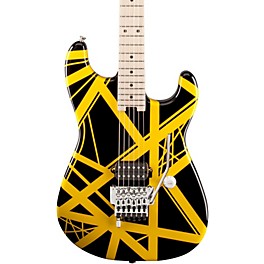 EVH Striped Series Electric Guitar Black with Yellow Stripes EVH Striped Series Electric Guitar Black with Yellow Stripes