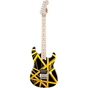 Evh Striped Series Electric Guitar Black With Yellow Stripes for sale
