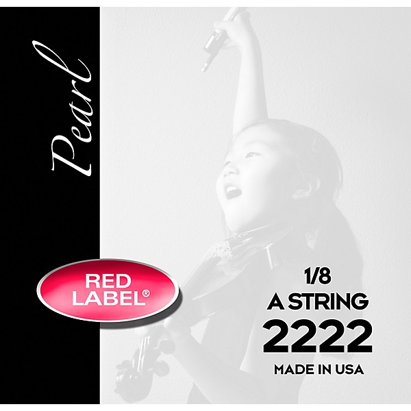 Super Sensitive Red Label Pearl Nylon Core Violin A String 1/8 Size