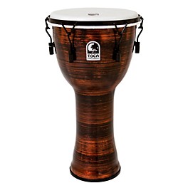 Toca Spun Copper Mechanically Tuned Djembe 12 in.