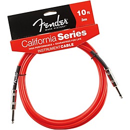Fender California Instrument Cable Candy Apple Red 10 ft.