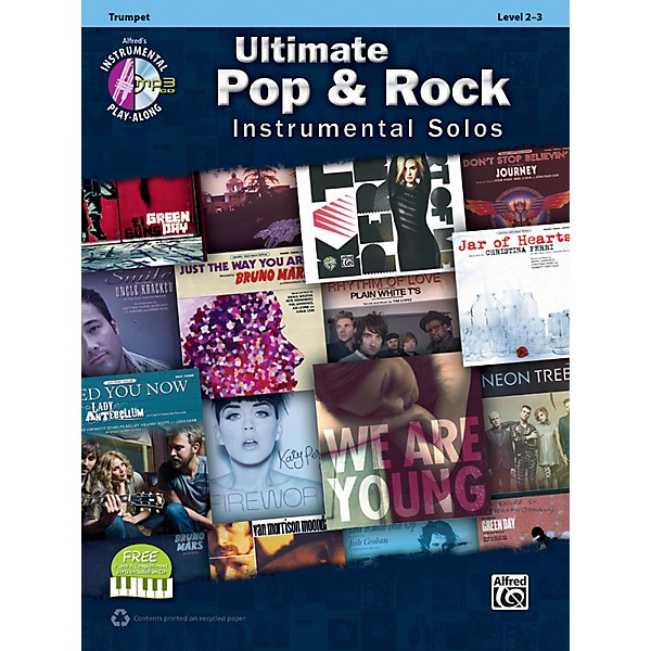 Alfred Ultimate Pop & Rock Instrumental Solos Trumpet (Book/CD)
