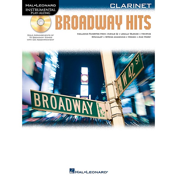 Hal Leonard Broadway Hits For Clarinet - Instrumental Play-Along Book/CD