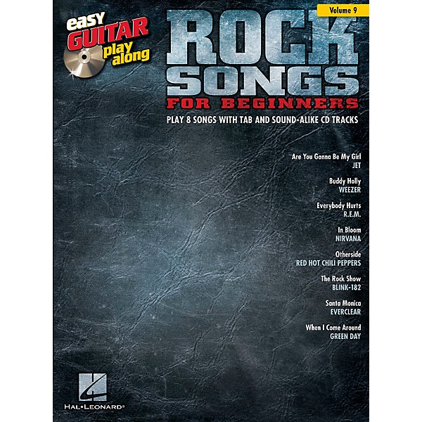 Hal Leonard Rock Songs For Beginners - Easy Guitar Play-Along Volume 9 Book/CD