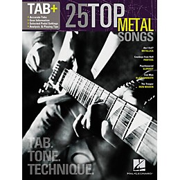 Hal Leonard 25 Top Metal Songs from Guitar Tab + Songbook Series - Tab, Tone & Technique
