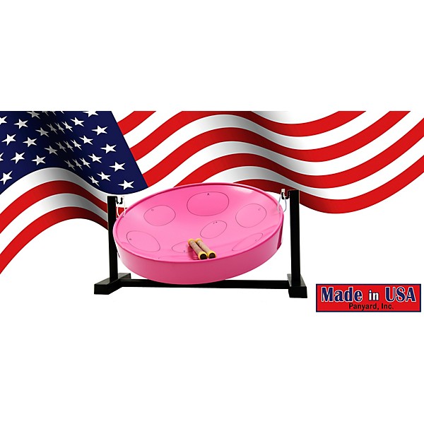 Panyard Jumbie Jam Steel Drum Kit with Table Top Stand Pink