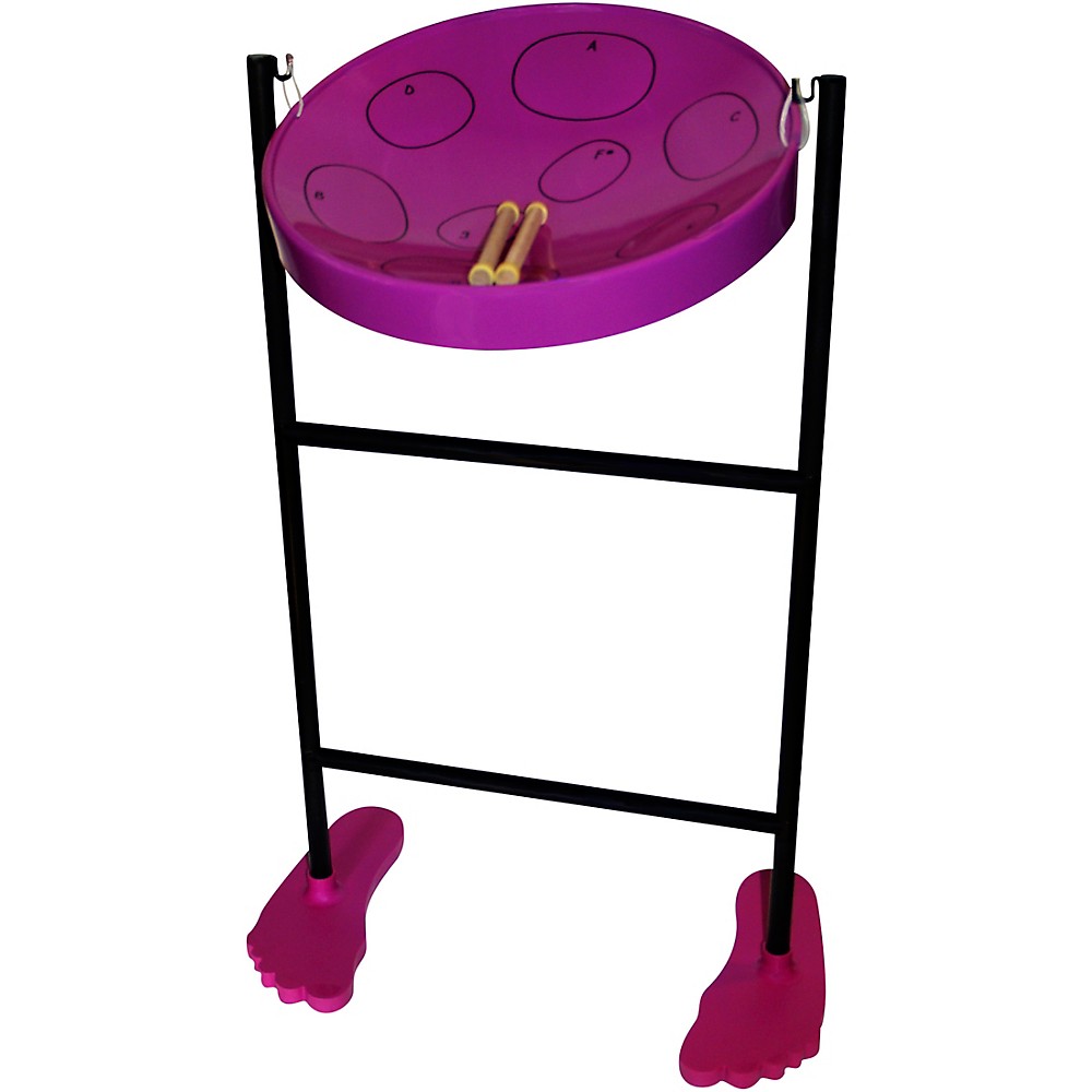Panyard Jumbie Jam Steel Drum Kit With Tube Floor Stand Purple