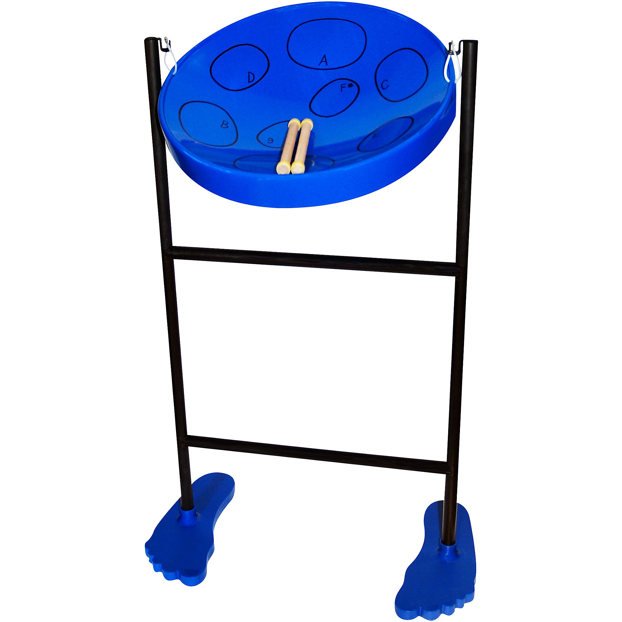 Panyard Jumbie Jam Table Top Steel Drum Kit Chrome 16-inch
