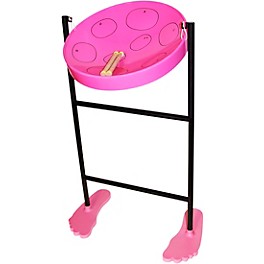 Panyard Jumbie Jam Steel Drum Kit With Tube Floor Stand Pink Panyard Jumbie Jam Steel Drum Kit With Tube Floor Stand Pink