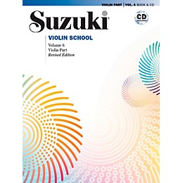 Alfred Suzuki Violin School Violin Part Volume 6 Revised Book & CD