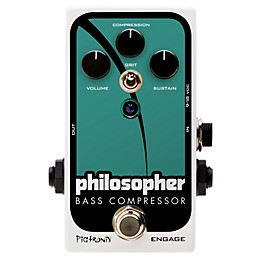 Open Box Pigtronix Philosopher Bass Compressor Effects Pedal Level 1