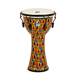 Toca Freestyle Djembe - Kente Cloth Mechanically Tuned 10 in.