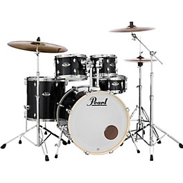 Pearl Export New Fusion 5-Piece Drum Set With Hardware Je... Pearl Export New Fusion 5-Piece Drum Set With Hardware Jet Black