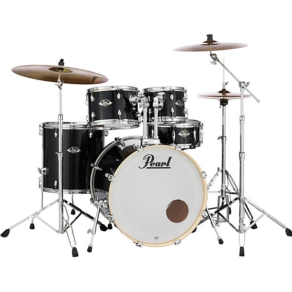 Pearl Export New Fusion 5-Piece Drum Set With Hardware Jet Black