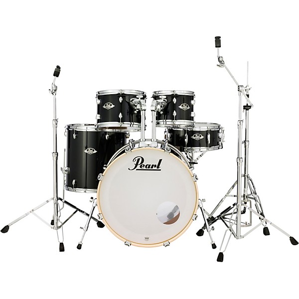 Pearl Export New Fusion 5-Piece Drum Set With Hardware Jet Black