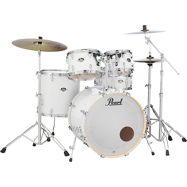 Pearl Export New Fusion 5-Piece Drum Set With Hardware Pure White