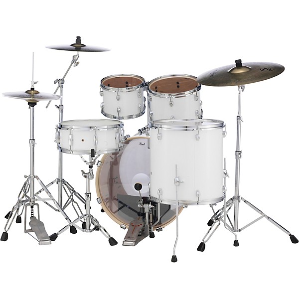 Pearl Export New Fusion 5-Piece Drum Set With Hardware Pure White