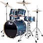 Pearl Export New Fusion 5-Piece Drum Set with Hardware Aqua Blue Glitter thumbnail