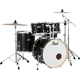 Pearl Export Standard 5-Piece Drum Set with Hardware Pure W... Pearl Export Standard 5-Piece Drum Set with Hardware Jet Black