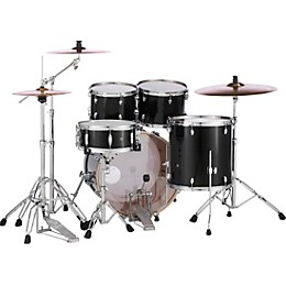 Pearl Export Standard 5-Piece Drum Set with Hardware Jet Black