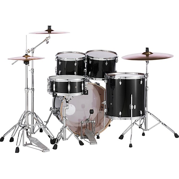 Pearl Export Standard 5-Piece Drum Set with Hardware Jet Black