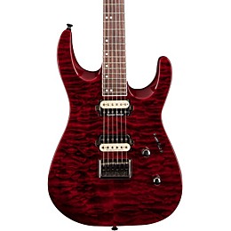 Jackson Pro Dinky DK2QHT Rosewood Fingerboard Quilted Maple Top Transparent Red