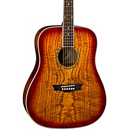 Dean AXS Dreadnought Quilt Acoustic Guitar Transparent Blue Dean AXS Dreadnought Quilt Acoustic Guitar Tobacco Sunburst