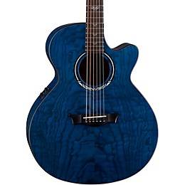 Dean Performer Ultra Quilt Acoustic-Electric Guitar Transparent Blue