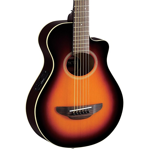 Open Box Yamaha APXT2 3/4 Thinline Acoustic-Electric Cutaway Guitar Level 2 Old Violin Sunburst 190839891037
