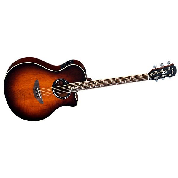 Yamaha Mango Top Acoustic-Electric Guitar Tobacco Brown Sunburst