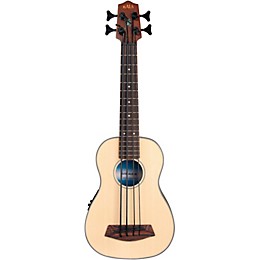 Open Box Kala Solid Top Acoustic-Electric U-Bass Level 1 Natural