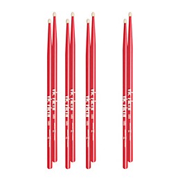 Vic Firth American Classic Drumsticks 7A (4-for-3 Value Pack) Red 7A