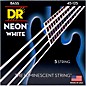 DR Strings Hi-Def NEON White Coated Medium 5-String Bass Strings thumbnail