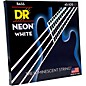 DR Strings Hi-Def NEON White Coated Medium 4-String Bass Strings