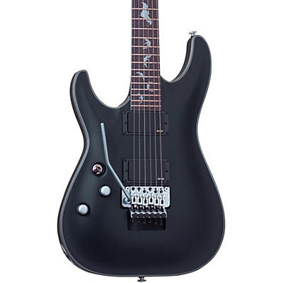 Schecter Guitar Research Damien Platinum 6 With Floyd Rose Left-Handed Electric Guitar Satin Black for sale