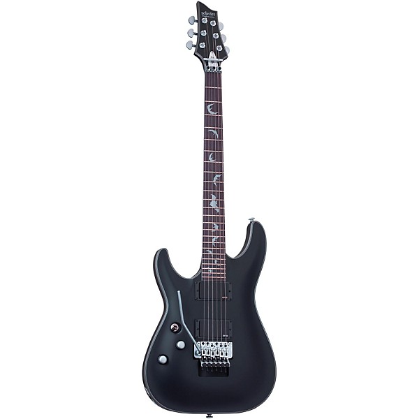 Open Box Schecter Guitar Research Damien Platinum 6 with Floyd Rose Left-Handed Electric Guitar Level 2 Satin Black 888366...
