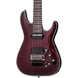 Schecter Guitar Research Hellraiser C-7 With Floyd Rose Sustaniac Electric Guitar Black Cherry