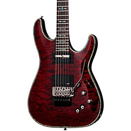 Schecter Guitar Research Hellraiser C-1 With Floyd Rose Sustainiac Electric Guitar Black Cherry