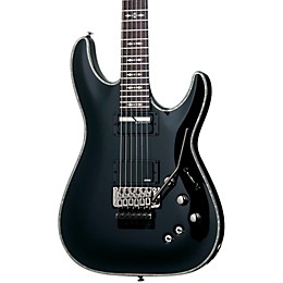 Schecter Guitar Research Hellraiser C-1 With Floyd Rose Sustainiac Electric Guitar Black